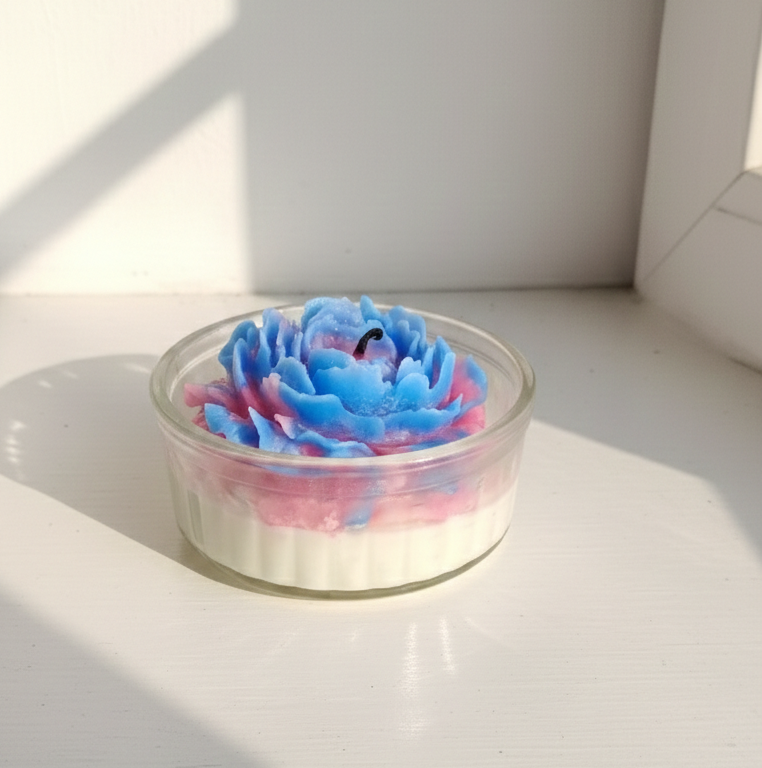 Blush & Blue Bloom jar M023